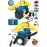 2 Pistonlu Hava Kompresörü Çakmaklık Girişli Lastik Şişirme 12V 150 Psı
