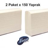 2 Pk. 150 Yapraklı Z Katlama Dispenser Havlu
