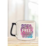 "2 Places Free: Your Lane & Business" Komik Arkadaşa Doğum Günü Hediye Siyah Kulplu Kupa Bardak