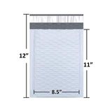 #2 Poly Bubble Mailers 20,5 x 30,5 cm Dolgulu Zarf Postası Su Geçirmez 50'li Paket (PBM8512-50), Beyaz - Option-1