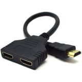 2 Port Hdmi Çoklayıcı Splitter 4664 Lcd Monitör Ekran Çoğaltıcı