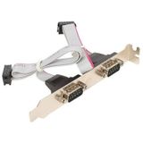2 Port RS232 Db9 Erkek Com Kablo RS232 Db9 10 Pin Com Kablo