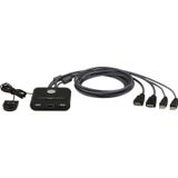 2 Port USB FHD HDMI KVMP™(Keyboard/Video Monitor/Mouse) Periferi (Çevre Cihazlarla (USB) Bağlantı Ku