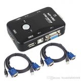 2 PORT USB KVM Switch 2 PC KASA TEK KONTROL + 2 ADET VGA KABLO