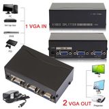 2 Port Vga Çoklayıcı Splitter 1 in 2 Out Çoklu Ekran Adaptörlü