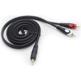2 RCA Lale to 3.5mm Stereo Kablo 1.5m Gold