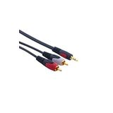 2 Rca - Stereo Aux Ses Kablosu 24k Gold 1.5 Metre