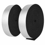 2 rulo boru izolasyonu köpük, 8 m x 10 cm izolasyon kanalı, 5 mm kalınlık | Kendinden yapışkanlı sızdırmazlık bandı, köpük kauçuk, sarmak için, boru sargısı, köpük boru koruması, ses yalıtımı, su hattı