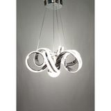 2 Şerit LED Modern Avize - Krom