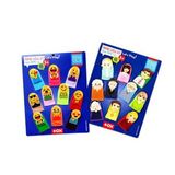 2 Set - 20 Parça Emojiler ve Aile Bireyleri Parmak Kukla T106 T751