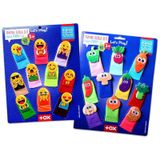 2 Set - 20 Parça Emojiler ve Sebzeler Parmak Kukla T106 T104