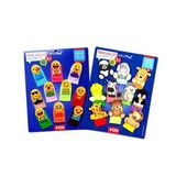 2 Set - 20 Parça Emojiler ve Vahşi Hayvanlar Parmak Kukla T106 T781