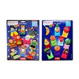 2 Set - 20 Parça Masal Kahramanları ve Meyveler Parmak Kukla T105 T225