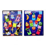 2 Set - 20 Parça Meyveler ve Uçan Hayvanlar Parmak Kukla T105 T222