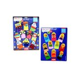 2 Set - 20 Parça Taşıtlar ve Emojiler Parmak Kukla T106 T181