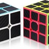 2 SET PROFESSIONAL QY SPEED CORBON FİBER CUBE VIP 2Lİ SET 2X2 ZEKA KÜPÜ 3X3 ZEKA KÜPÜ RUBİKS CUBE