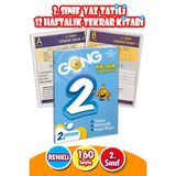 2.Sınıf 2.Dönem 12 Haftalık Yaz Tatili Kitabı Tekrar Seti - 16 Fasikül - 128 Sayfa Karne Hediyesi