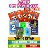 2. Sınıf Dev Eğitim Seti 10 Kitap 972 Sayfa – Binlerce Soru, Soru Bankası Ve Hikaye Seti