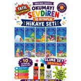 2.Sınıf Öğretmen Tavsiyeli Okumayı Sevdiren 16 Sayfa 10 Kitaplık Hikaye Seti-2 (Slime Set Hediyeli)