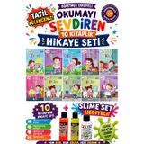 2.Sınıf Öğretmen Tavsiyeli Okumayı Sevdiren 32 Sayfa 10 Kitaplık Hikaye Seti-7 (Slime Set Hediyeli)
