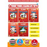 2.Sınıf Tüm Dersler Soru Bankası 5 Kitap Türkçe Matematik Hayat Bilgisi