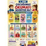 2.Sınıflar İçin Okumayı Sevdiren Dostluk, Macera, Heyecan İçeren 10 Lu Hikaye Seti