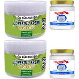 2 Tane Çörek Otu Kremi 150 ml Büyük Boy Krem + 2 Tane Snow Kitten 50 ml Menthol Balm / Kas Diz Dirsek Sırt Bel Iskelet Agrilarina Masaj Seti - 2ye2