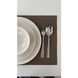 2 Tane Yıkanabilir Amerikan Servis ve Masa Runner Takımı – Özel Tasarım Çok Al Az Öde - 30 x 45 cm - Kahve