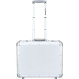 2 Tekerlekli Laptop Bölmeli Iş Valizi 37 Cm, Alüminyum, Gümüş - Gri