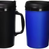 2 ThermoServ Köpük Yalıtımlı Kahve Kupası 963 ml (1) Mavi ve (1) Siyah