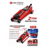 2 Ton Hidrolik Kriko Arabalı Kriko Taşıma Çantalı 135-320 Mm Profesyonel