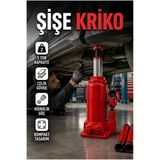 2 Ton Hidrolik Şişe Kriko – Çelik Gövdeli Kompakt Araç Kaldırma Krikosu