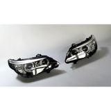 2 x Bmw 5 Serisi E60 E61 2003-2010 Bi Xenon LED Ön Far Seti - Renkli