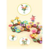 2+ Yaş 106 Parça Bahçe Çiçek Yapım Seti Yapboz Bul Tak Puzzle Plaj Deniz Oyuncağı Eğitici Oyuncak Ç
