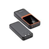 20.000 mAh Hızlı Şarj PD 22.5W Powerbank Lightning Type-C Çıkışlı Dijital Göstergeli Kendinden Kablo
