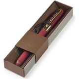 20-0125/061 Monaco Tükenmez Kalem -Mavi-0,5 Mm. Kutulu - (Bordo Gövde Kahve Kutu)