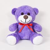 20-25 cm Papyonlu Pelüş Ayıcık, 20 cm Teddy Bear, Yumuşak Sevgiliye Hediye Teddy,Peluş Ayıcık,Plush Toys,Oturan ayı,Ofis Hediyesi,Renkli Ayıcık (Lila)