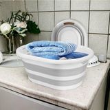 20-49 L Gri Katlanır Çamaşır Sepeti Büyük Boy 26 Lt Katlanabilir Sepet Plastik 60 x 40 Gri