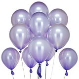20 Adet 12 İnç 30 Cm Metalik Lila Balon Doğum Günü Süsleme