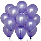 20 Adet 12 İnç 30 Cm Metalik Mor Balon Doğum Günü Süsleme