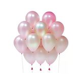 20 Adet 12 İnç 30 Cm Metalik Pembe Balon Doğum Günü Süsleme