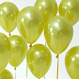 20 Adet 12 İnç 30 Cm Metalik Sarı Balon Doğum Günü Süsleme