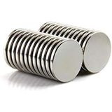 20 Adet 20x2 mm Yuvarlak Güçlü Neodyum Mıknatıs (Çap 20 mm Kalınlık 2 mm)