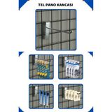 20 Adet 5 cm Galvaniz Tel Pano Raf Askısı Tel Pano Kancası