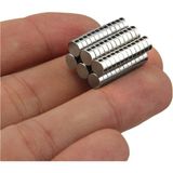 20 Adet 5x2 mm Yuvarlak Neodyum Mıknatıs , N35 Kalite Güçlü Magnet - Gümüş