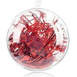 20 Adet 80 mm Süs Topları Noel Dekorasyon Topları, Şeffaf Plastik Doldurulabilir Süs Topu, Noel için Kendin Yap Şeffaf Plastik Toplar, Yeni Yıl Hediyesi, Düğün Ev Dekoru (7,8 cm)