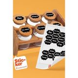 20 Adet Baharat & Bakliyat Kavanoz Etiketi Sticker