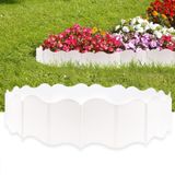 20 Adet Bahçe Eding Bordürleri, 10,5FT Plastik Peyzaj Bahçe Bordürleri, 16,0 cm x 14,0 cm Kilitli Dekoratif Bahçe Çitleri Kenar, Esnek Çim Kenar Çiçek Yatak Bordürü, Kendin Yap Veranda Yürüyüş Yolu