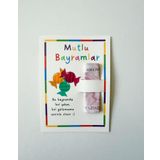 20 Adet Bayram Tebrik Kartı - Bayram Harçlık Kartı - Kurban Bayramı - Ramazan Bayramı Model 2