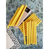 (20 Adet) Dilek Mumu 21CM Doğal Petek Balmumu Mum Sarma El Yapımı Bal Mumu Mum Beeswax Candle - Çok Renkli